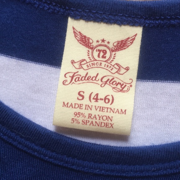 Faded Glory blue striped tank dress size small. - Picture 4 of 7